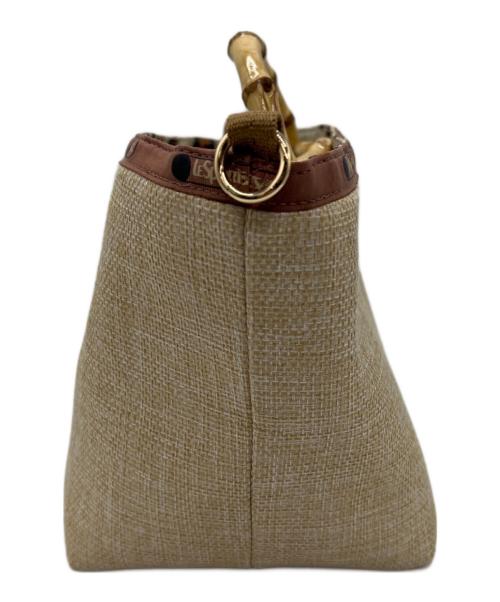 LeSportsac（レスポートサック）LeSportsac (レスポートサック) バンブーハンドルバッグ ベージュの古着・服飾アイテム