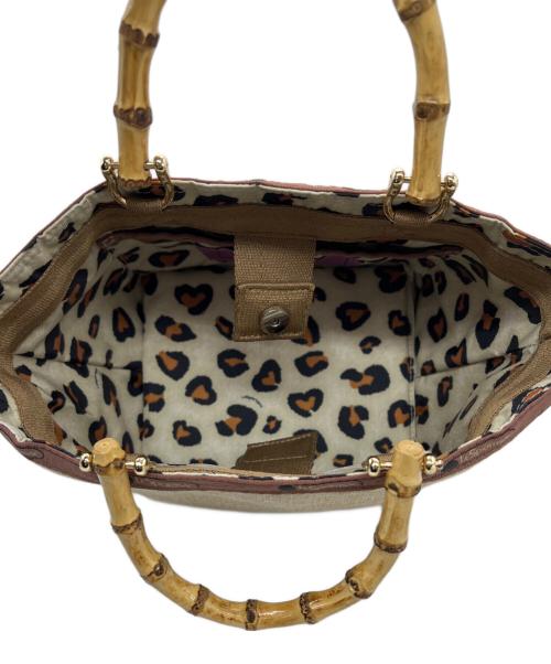LeSportsac（レスポートサック）LeSportsac (レスポートサック) バンブーハンドルバッグ ベージュの古着・服飾アイテム