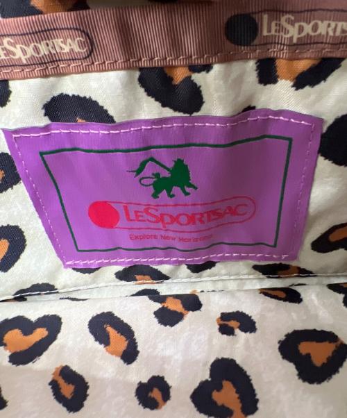 LeSportsac（レスポートサック）LeSportsac (レスポートサック) バンブーハンドルバッグ ベージュの古着・服飾アイテム