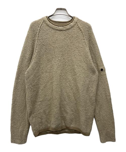 STONE ISLAND（ストーンアイランド）STONE ISLAND (ストーンアイランド) ラグランセーター ベージュ サイズ:Lの古着・服飾アイテム