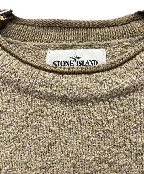STONE ISLAND（ストーンアイランド）STONE ISLAND (ストーンアイランド) ラグランセーター ベージュ サイズ:Lの古着・服飾アイテム