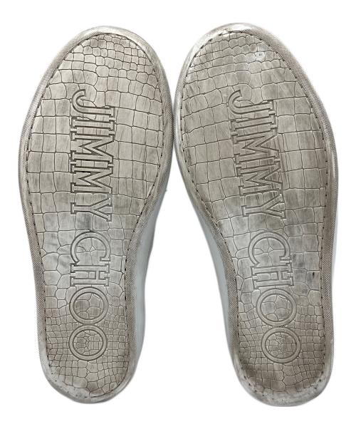JIMMY CHOO（ジミーチュウ）JIMMY CHOO (ジミーチュウ) ローカットスニーカー ホワイト サイズ:40の古着・服飾アイテム