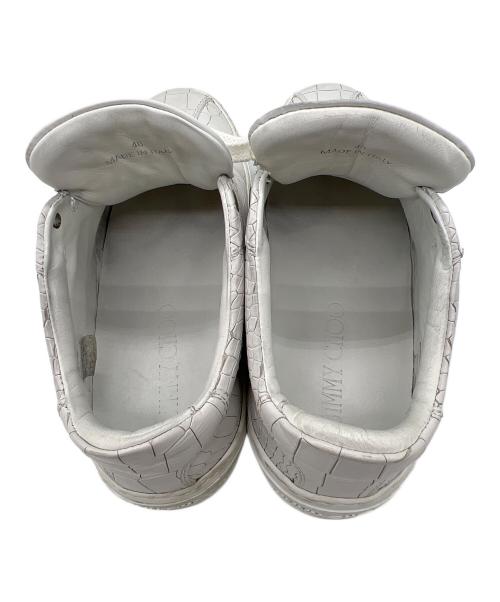 JIMMY CHOO（ジミーチュウ）JIMMY CHOO (ジミーチュウ) ローカットスニーカー ホワイト サイズ:40の古着・服飾アイテム
