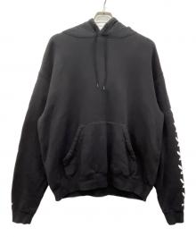 UNUSED×PLAY BOY（アンユーズド×プレイボーイ）の古着「プルオーバーパーカー」｜ブラック