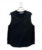 nonnativeノンネイティブ）の古着「HIKER VEST COTTON SWEAT」｜ブラック