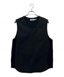 nonnative（ノンネイティブ）の古着「HIKER VEST COTTON SWEAT」｜ブラック