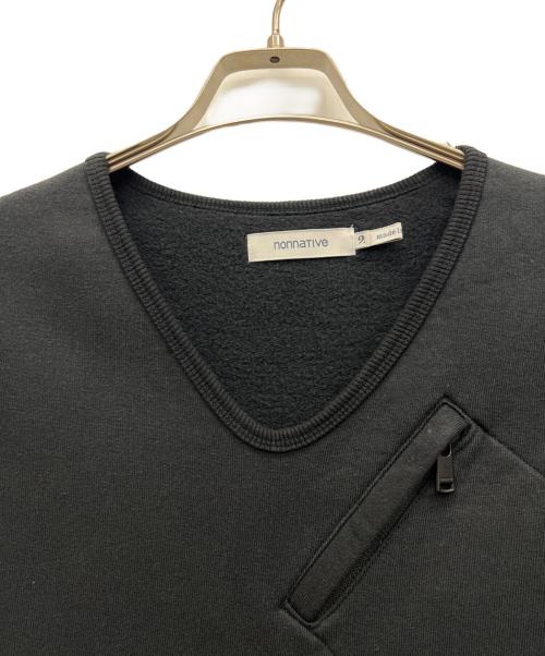 nonnative（ノンネイティブ）nonnative (ノンネイティブ) HIKER VEST COTTON SWEAT ブラック サイズ:2の古着・服飾アイテム