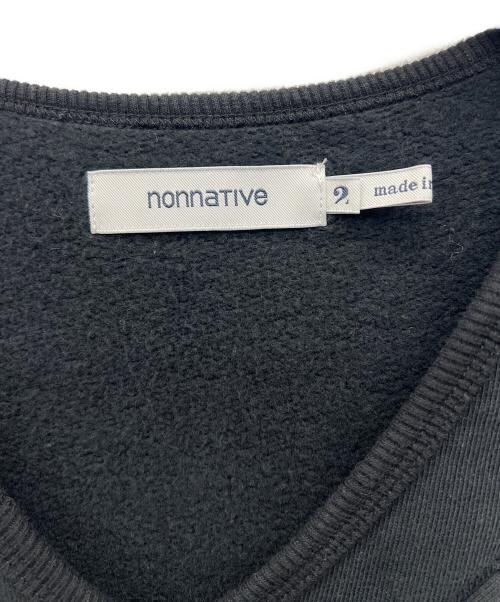 nonnative（ノンネイティブ）nonnative (ノンネイティブ) HIKER VEST COTTON SWEAT ブラック サイズ:2の古着・服飾アイテム