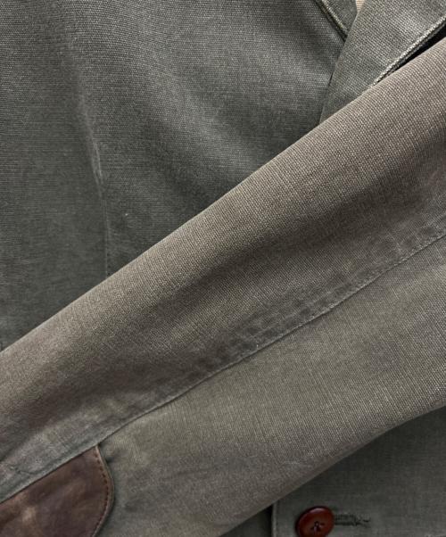 RALPH LAUREN（ラルフローレン）RALPH LAUREN (ラルフローレン) レザー切替ジャケット グリーン サイズ:3Fの古着・服飾アイテム