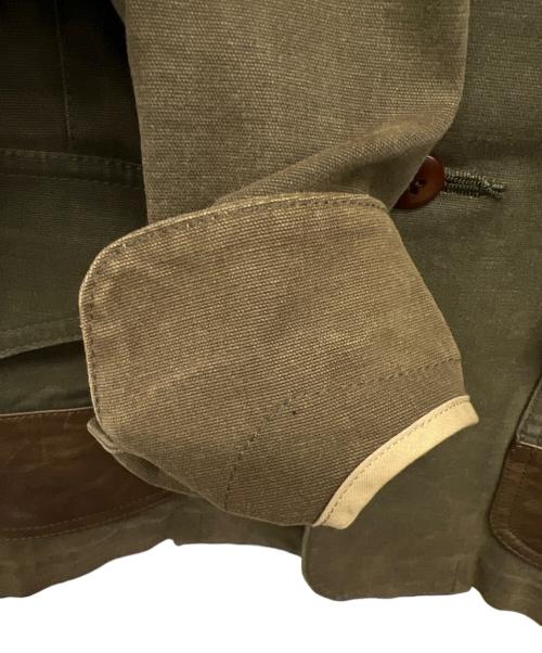 RALPH LAUREN（ラルフローレン）RALPH LAUREN (ラルフローレン) レザー切替ジャケット グリーン サイズ:3Fの古着・服飾アイテム