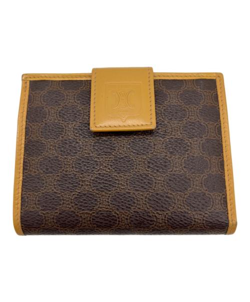 CELINE（セリーヌ）CELINE (セリーヌ) マカダム　2つ折り財布 ブラウンの古着・服飾アイテム