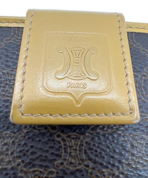 CELINE（セリーヌ）CELINE (セリーヌ) マカダム　2つ折り財布 ブラウンの古着・服飾アイテム
