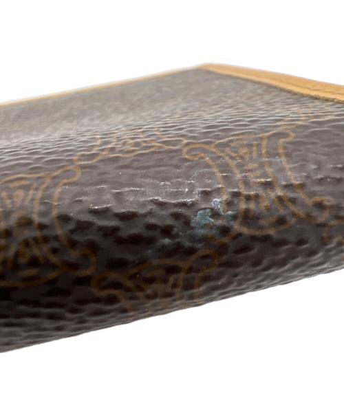 CELINE（セリーヌ）CELINE (セリーヌ) マカダム　2つ折り財布 ブラウンの古着・服飾アイテム