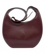 Cartierカルティエ）の古着「ショルダーバッグ」｜ボルドー