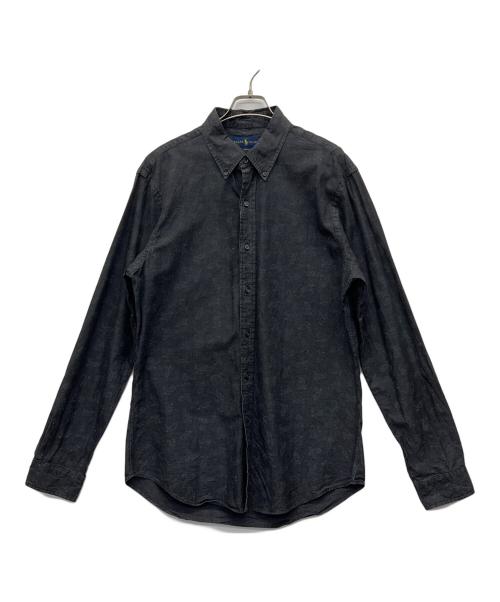 RALPH LAUREN（ラルフローレン）RALPH LAUREN (ラルフローレン) SLIM FIT 長袖シャツ グレー サイズ:Lの古着・服飾アイテム