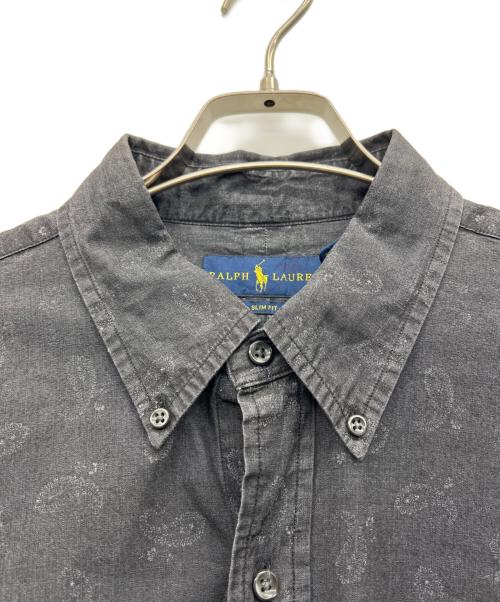 RALPH LAUREN（ラルフローレン）RALPH LAUREN (ラルフローレン) SLIM FIT 長袖シャツ グレー サイズ:Lの古着・服飾アイテム
