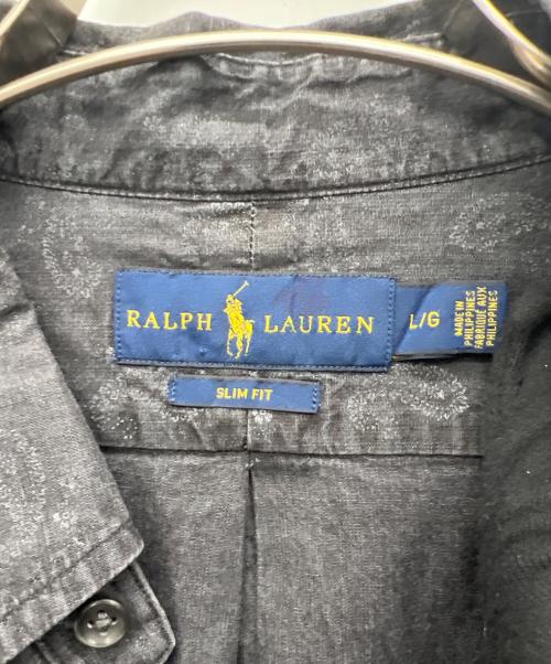 RALPH LAUREN（ラルフローレン）RALPH LAUREN (ラルフローレン) SLIM FIT 長袖シャツ グレー サイズ:Lの古着・服飾アイテム