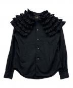 COMME des GARCONS COMME des GARCONSコムデギャルソン コムデギャルソン）の古着「長袖ブラウス」｜ブラック