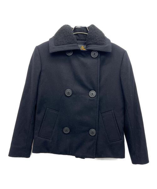 Vivienne Westwood ANGLOMANIA（ヴィヴィアンウエストウッドアングロマニア）Vivienne Westwood ANGLOMANIA (ヴィヴィアンウエストウッドアングロマニア) Pコート ブラック サイズ:40の古着・服飾アイテム