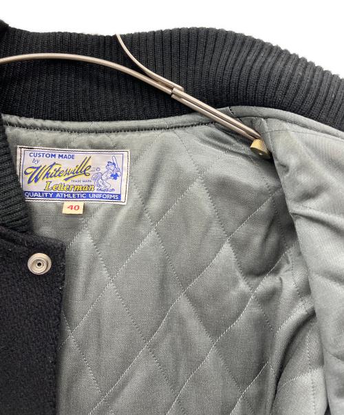 whitesville（ホワイツビル）whitesville (ホワイツビル) スタジャン ブラック サイズ:40の古着・服飾アイテム