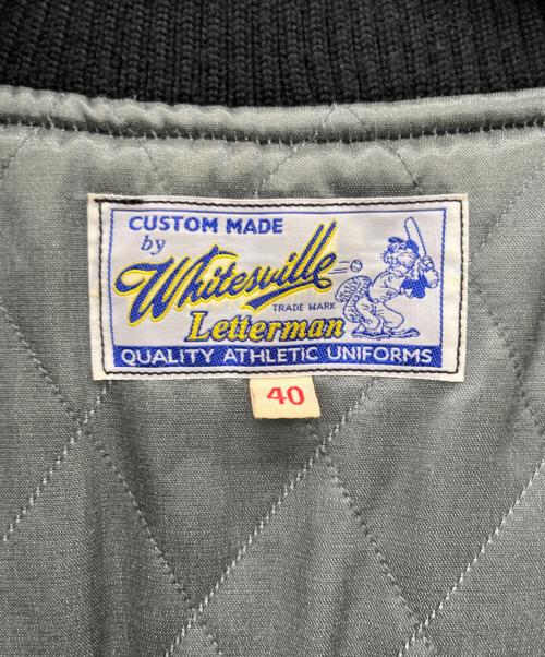 whitesville（ホワイツビル）whitesville (ホワイツビル) スタジャン ブラック サイズ:40の古着・服飾アイテム