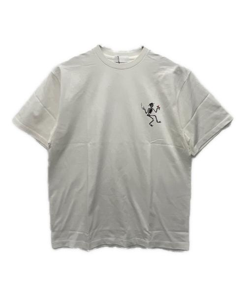 GOD SELECTION XXX（ゴッドセレクショントリプルエックス）GOD SELECTION XXX (ゴッドセレクショントリプルエックス) Tシャツ ホワイト サイズ:L 未使用品の古着・服飾アイテム