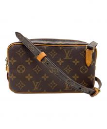 LOUIS VUITTON（ルイ ヴィトン）の古着「ショルダーポーチ　マルリーバンドリエール　モノグラム」｜ブラウン
