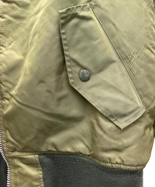 stussy（ステューシー）stussy (ステューシー) ALPHA (アルファ) MA-1ジャケット カーキ サイズ:Mの古着・服飾アイテム