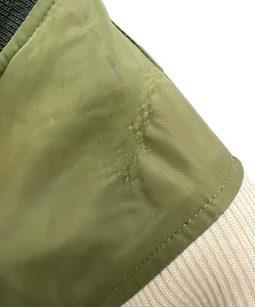 stussy（ステューシー）stussy (ステューシー) ALPHA (アルファ) MA-1ジャケット カーキ サイズ:Mの古着・服飾アイテム