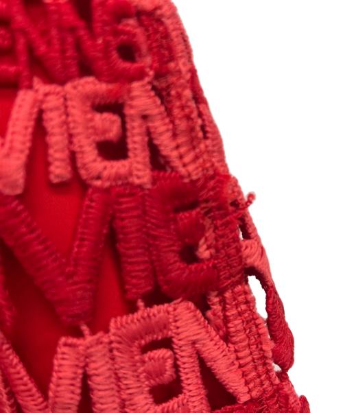 VIVIENNE TAM（ヴィヴィアンタム）VIVIENNE TAM (ヴィヴィアンタム) 半袖ワンピース レッド サイズ:40の古着・服飾アイテム