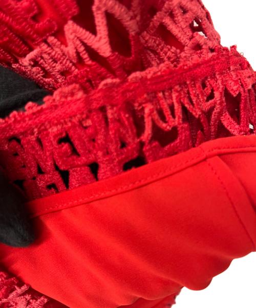 VIVIENNE TAM（ヴィヴィアンタム）VIVIENNE TAM (ヴィヴィアンタム) 半袖ワンピース レッド サイズ:40の古着・服飾アイテム