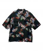 MONKEY TIMEモンキータイム）の古着「半袖シャツ」｜ブラック×レッド