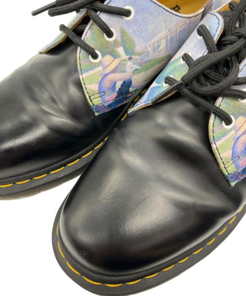 Dr.Martens（ドクターマーチン）Dr.Martens (ドクターマーチン) THE NATIONAL GALLERY (ナショナル・ギャラリー) 3ホールシューズ ブラック サイズ:UK8の古着・服飾アイテム