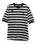 Hysteric Glamourヒステリックグラマー）の古着「半袖カットソー」｜ブラック×ホワイト