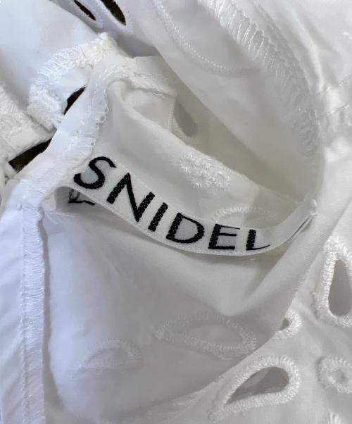 Snidel（スナイデル）Snidel (スナイデル) パンチングレースブラウス ホワイト サイズ:FREEの古着・服飾アイテム