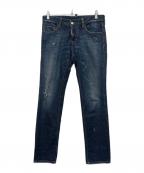 DSQUARED2ディースクエアード）の古着「ダメージ加工デニムパンツ」｜ブルー