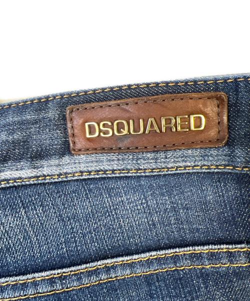 DSQUARED2（ディースクエアード）DSQUARED2 (ディースクエアード) ダメージ加工デニムパンツ ブルー サイズ:46の古着・服飾アイテム