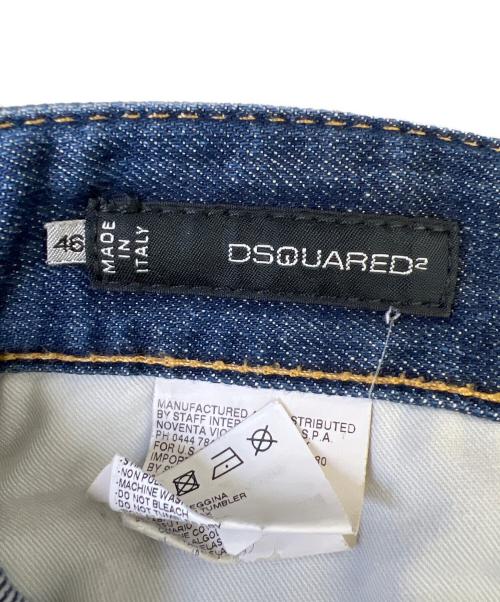 DSQUARED2（ディースクエアード）DSQUARED2 (ディースクエアード) ダメージ加工デニムパンツ ブルー サイズ:46の古着・服飾アイテム