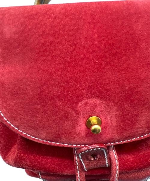 GUCCI（グッチ）GUCCI (グッチ) バンブーリュック レッドの古着・服飾アイテム