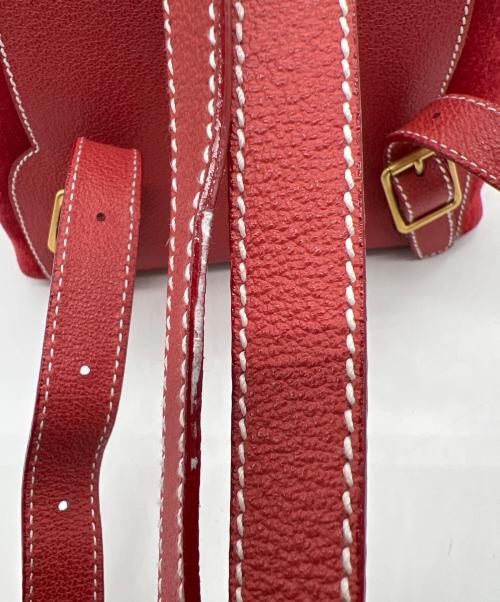 GUCCI（グッチ）GUCCI (グッチ) バンブーリュック レッドの古着・服飾アイテム