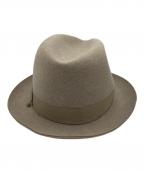 BORSALINOボルサリーノ）の古着「中折れハット」｜ベージュ