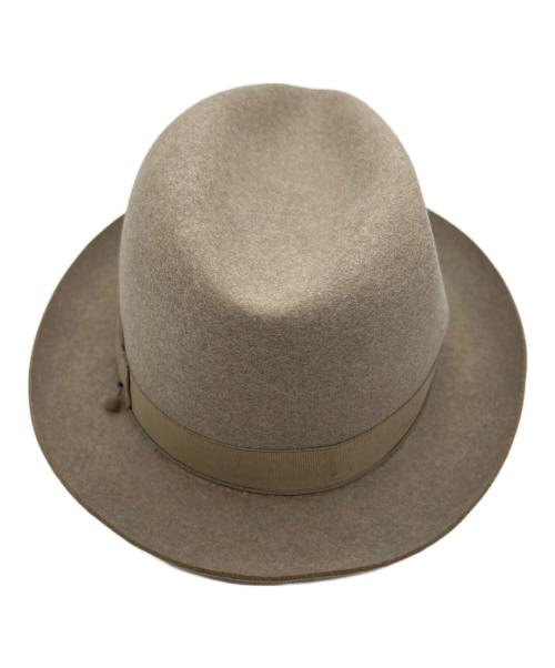 BORSALINO（ボルサリーノ）BORSALINO (ボルサリーノ) 中折れハット ベージュ サイズ:60の古着・服飾アイテム