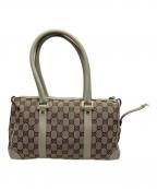 GUCCIグッチ）の古着「ミニボストンバッグ」｜ベージュ