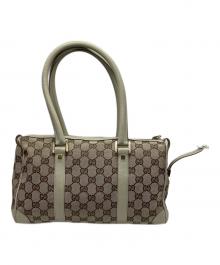 GUCCI（グッチ）の古着「ミニボストンバッグ」｜ベージュ