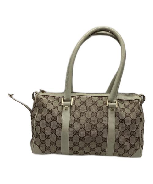 GUCCI（グッチ）GUCCI (グッチ) ミニボストンバッグ ベージュの古着・服飾アイテム