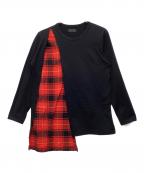 s'yteサイト）の古着「長袖カットソー」｜ブラック×レッド