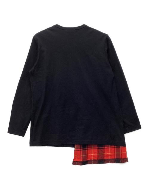 s'yte（サイト）s'yte (サイト) 長袖カットソー ブラック×レッド サイズ:3の古着・服飾アイテム