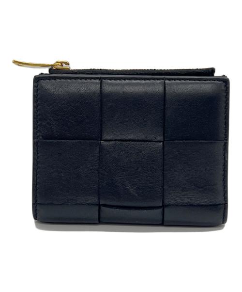 BOTTEGA VENETA（ボッテガベネタ）BOTTEGA VENETA (ボッテガベネタ) 2つ折り財布 ブラックの古着・服飾アイテム