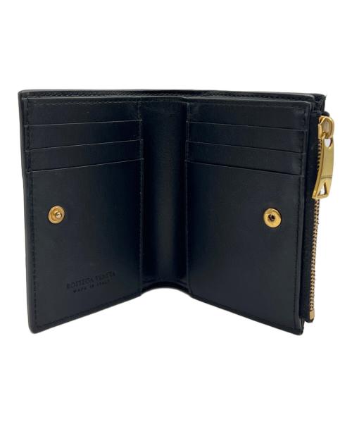 BOTTEGA VENETA（ボッテガベネタ）BOTTEGA VENETA (ボッテガベネタ) 2つ折り財布 ブラックの古着・服飾アイテム