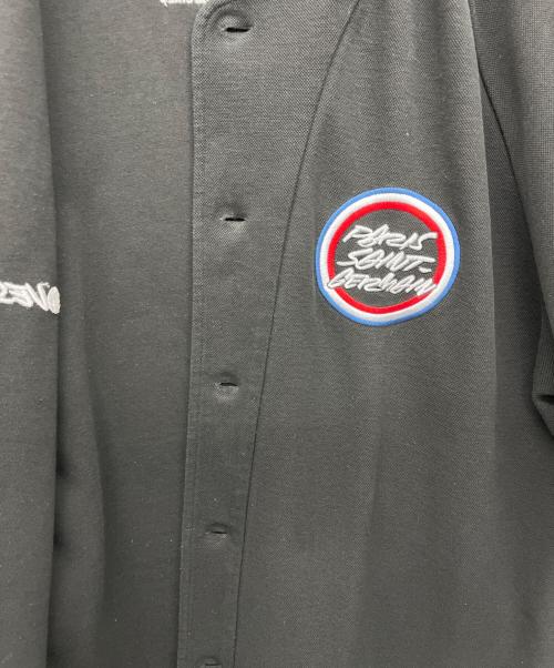 Paris Saint-Germain（パリサンジェルマン）Paris Saint-Germain (パリサンジェルマン) FUTURA LABORATORIES (フューチュラ ラボラトリーズ) ベースボールシャツ ブラック サイズ:Lの古着・服飾アイテム